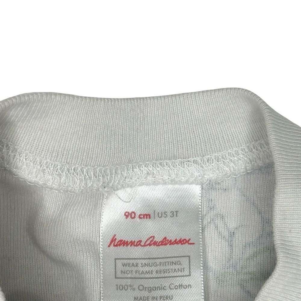 Hanna Andersson Bunny On‎ Bicycle Long Johns Pajamas